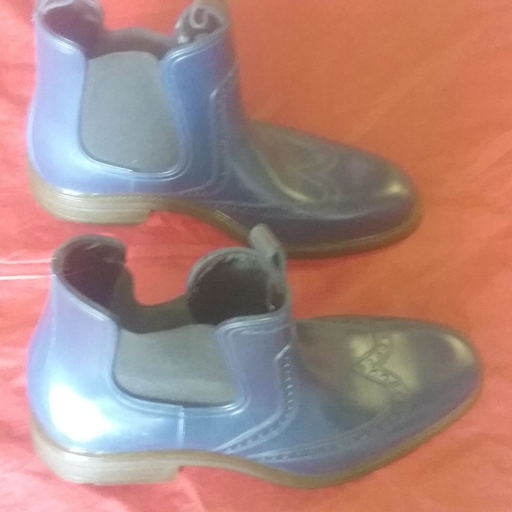 Salvatore Ferragamo Blue Ankle Boots